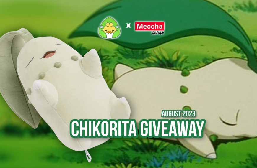 August Giveaway: Sleeping Chikorita plushie