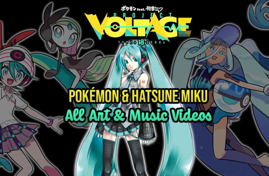 All Hatsune Miku Pokémon art and music videos from Project Voltage collab