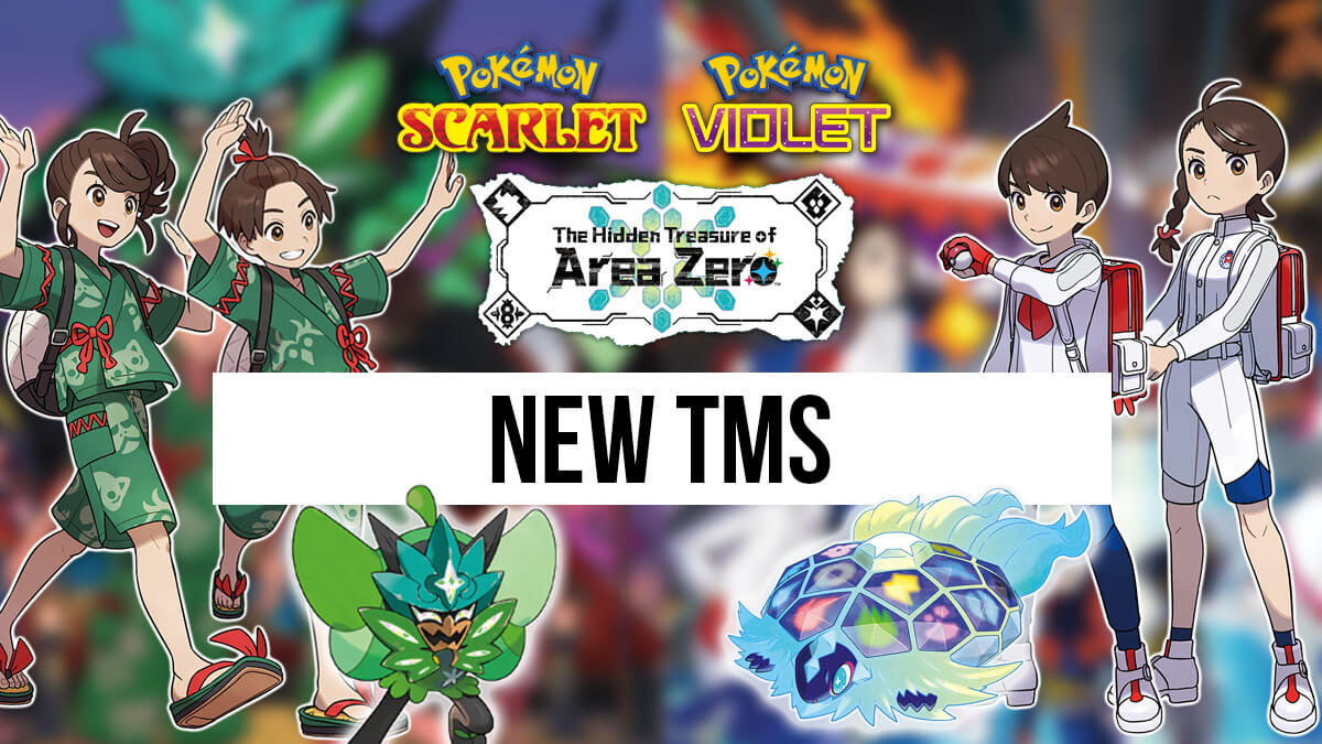 New TMs added in the Pokémon Scarlet and Violet DLC