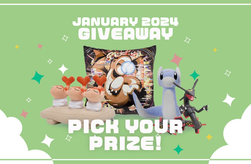 January Giveaway: A choice between Dragon Pokémon prizes!