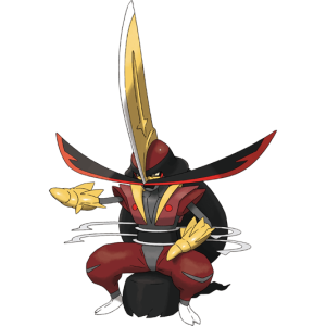 Official artwork of the Pokémon Kingambit