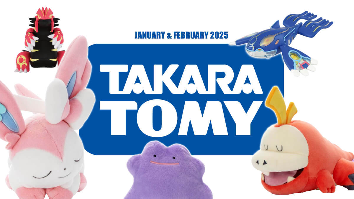 Japanese Pokémon merchandise releases from Takara Tomy for January and February 2025