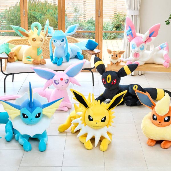 New “life-size” plushies of Eevee’s evolutions revealed