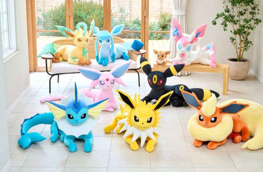 New “life-size” plushies of Eevee’s evolutions revealed