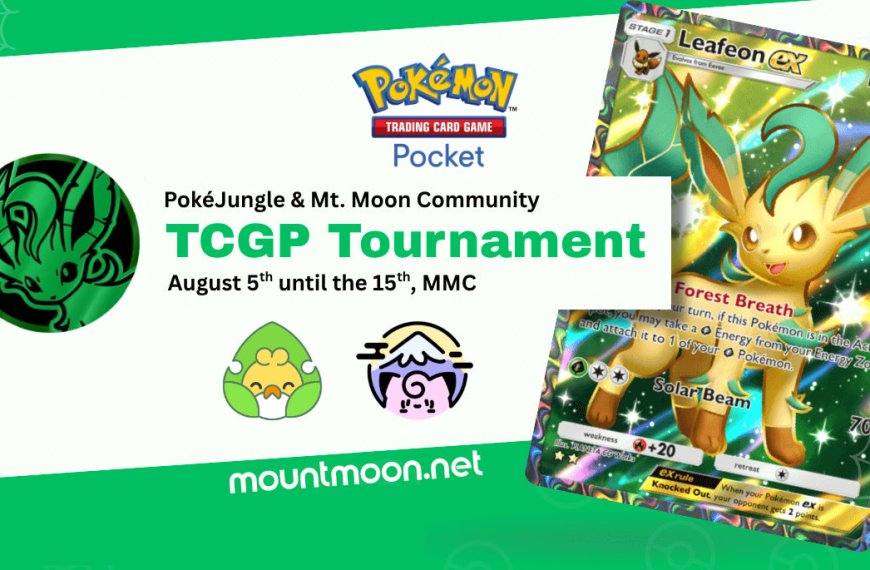 Join the PokéJungle & Mt. Moon Pokémon TCG Pocket Tournament!