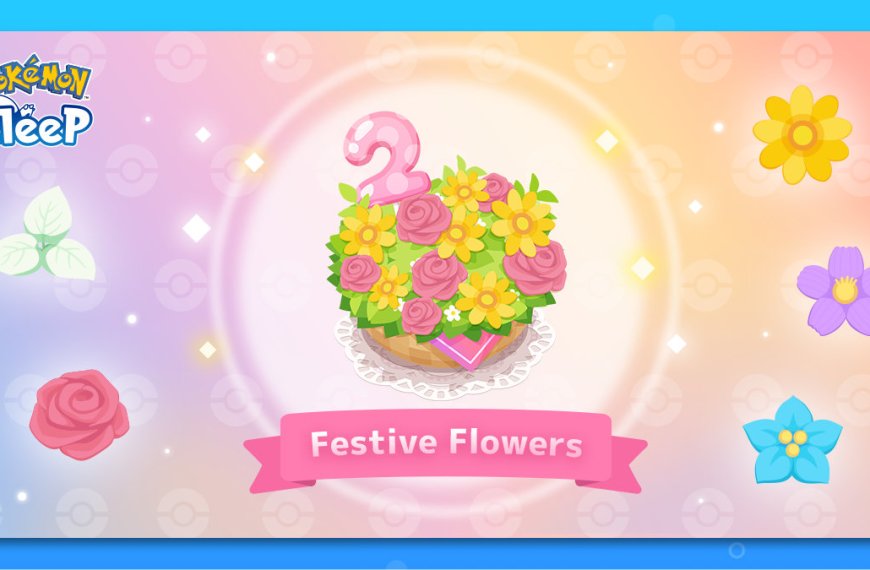 Festive Flowers and more arrive for Pokémon Sleep’s 2nd anniversary