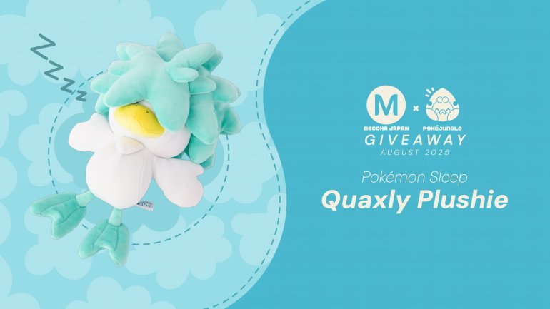 August Giveaway: A sleeping Quaxly plushie from Japan!