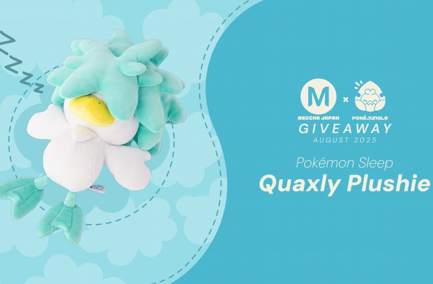 August Giveaway: A sleeping Quaxly plushie from Japan!