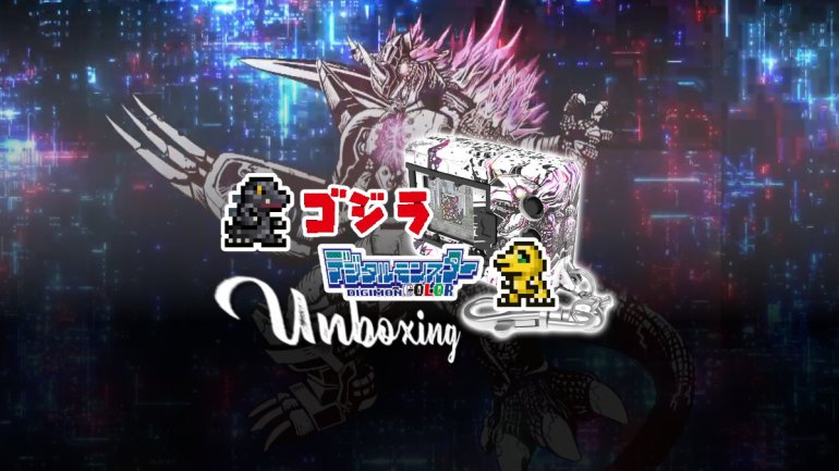 Unboxing and starting the Digimon Color: Godzilla 70th Edition virtual pet