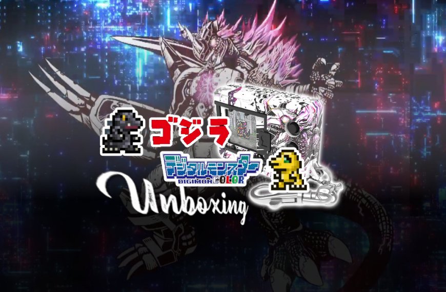 Unboxing and starting the Digimon Color: Godzilla 70th Edition virtual pet