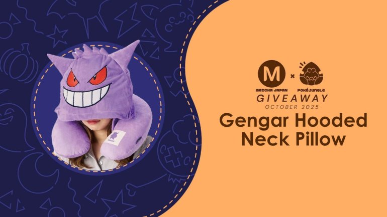 October Giveaway: Gengar hooded neck pillow