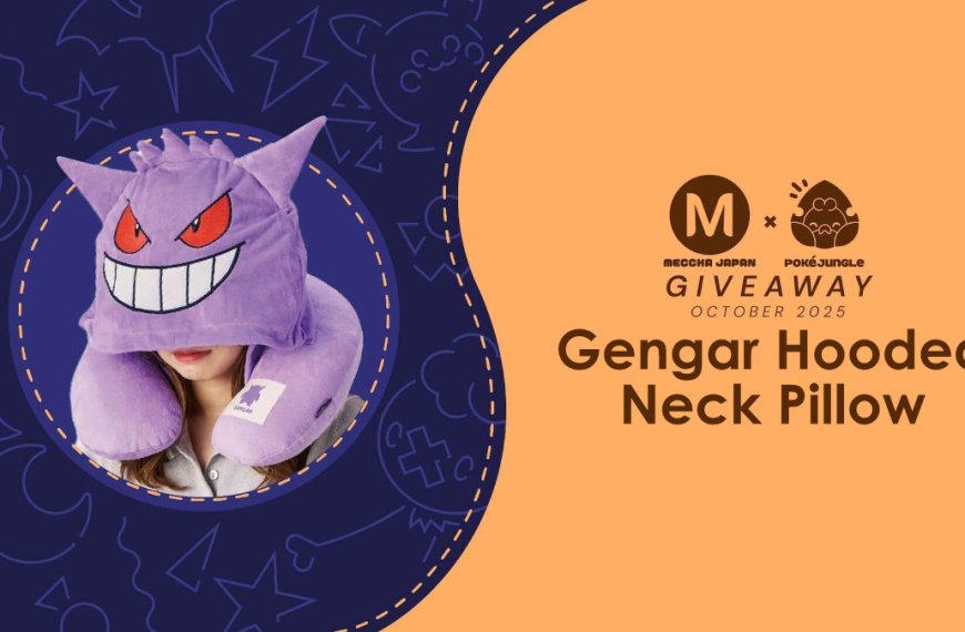 October Giveaway: Gengar hooded neck pillow