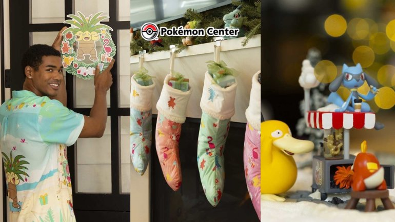 The online Pokémon Center adds 2025 holiday merch