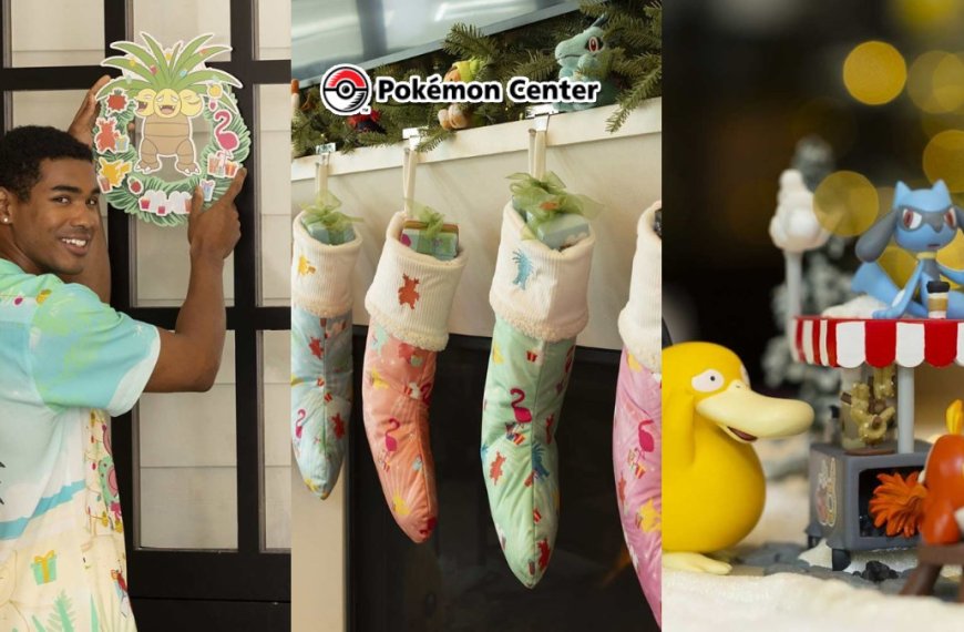 The online Pokémon Center adds 2025 holiday merch