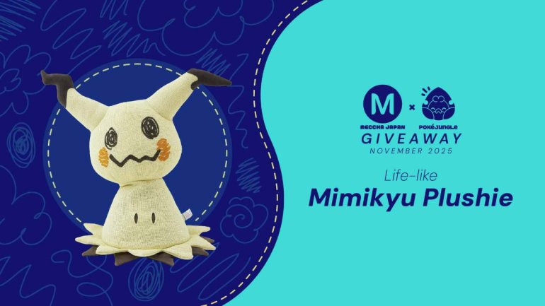 November Giveaway: A life-like Mimikyu plushie from Japan
