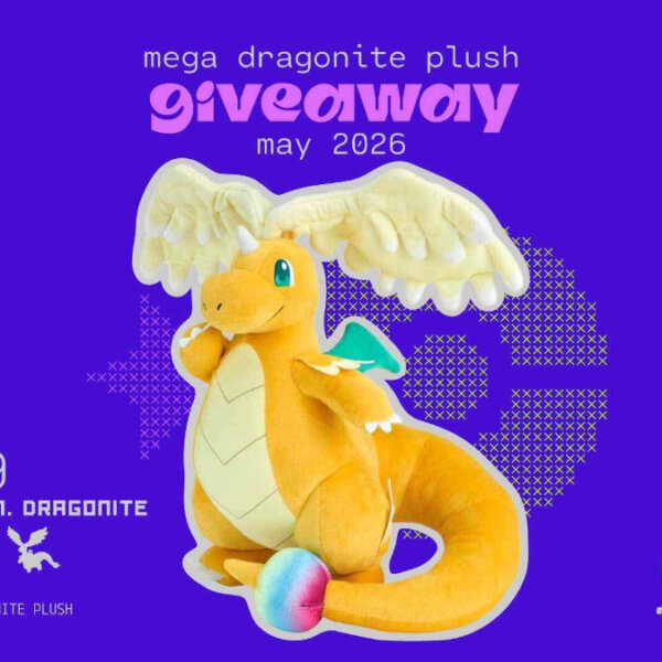 May Giveaway: Win a Mega Dragonite plushie from Japan!
