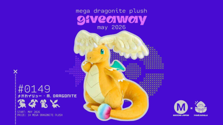 May Giveaway: Win a Mega Dragonite plushie from Japan!