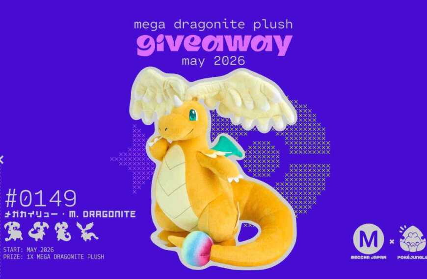 May Giveaway: Win a Mega Dragonite plushie from Japan!
