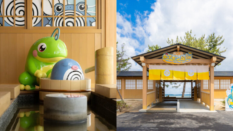 Wakura Pokémon Footbath opens in Ishikawa Prefecture