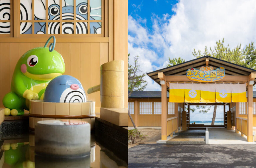 Wakura Pokémon Footbath opens in Ishikawa Prefecture
