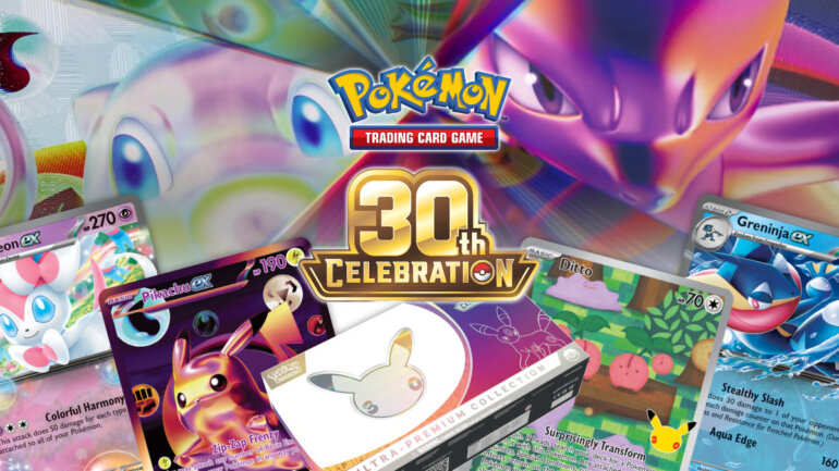 Products revealed for the Pokémon TCG 30th Celebration expansion