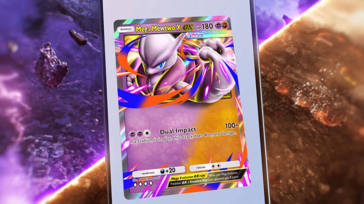 Still from the ' Dual-Type Cards Are Coming!' trailer for Pokémon TCG Pocket