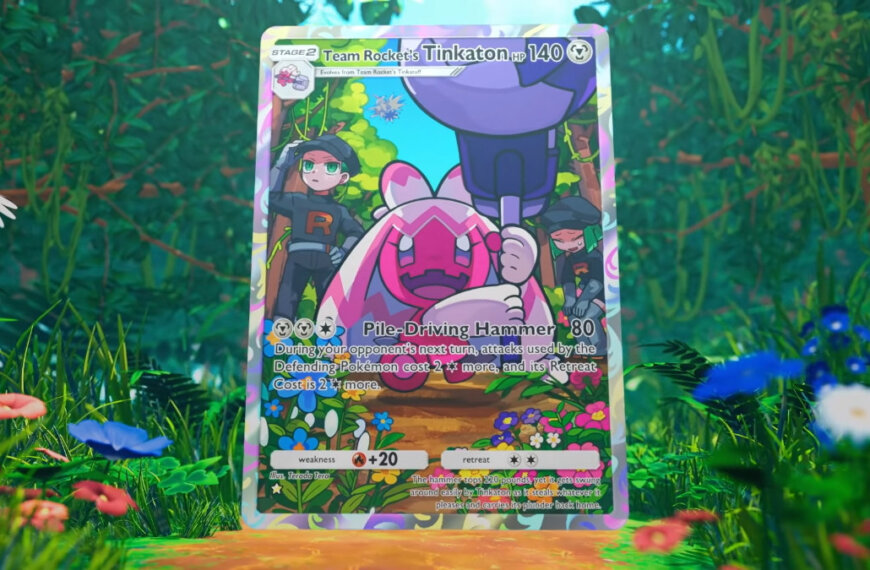 Pokémon TCG Pocket: Team Rocket’s Ambition trailer still