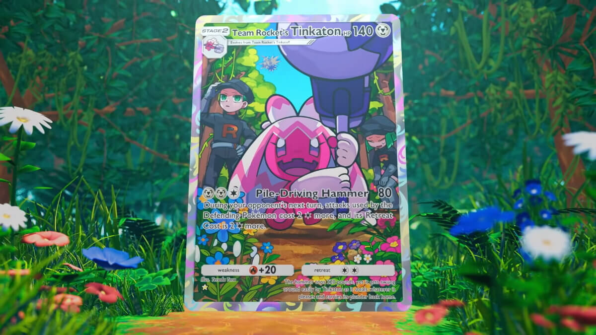 Pokémon TCG Pocket: Team Rocket’s Ambition trailer still