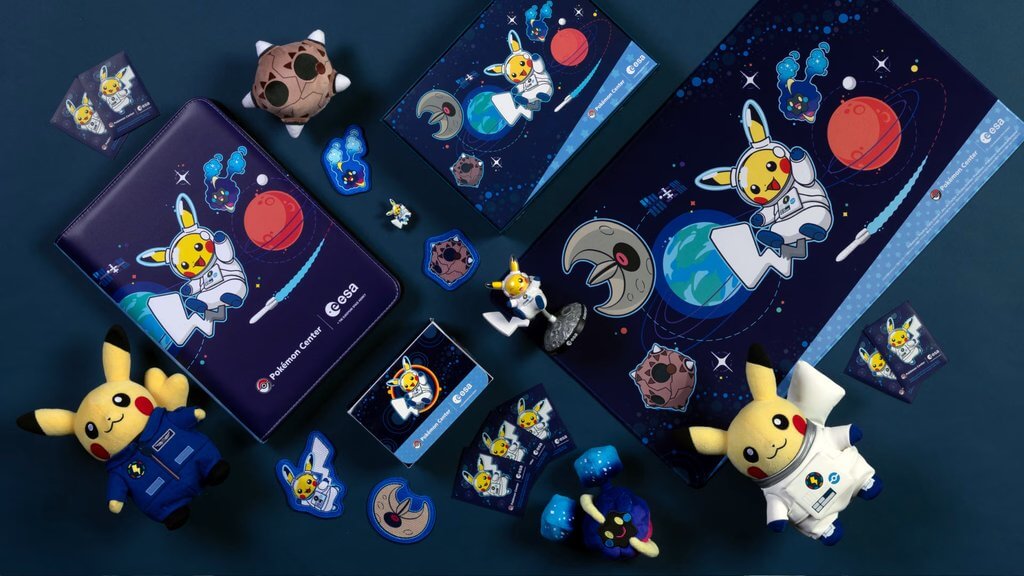 Pokémon merchandise for the ESA collaboration