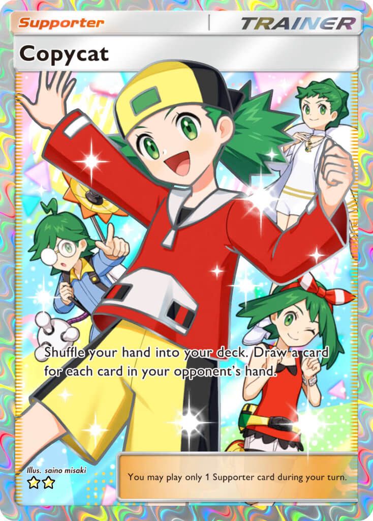 Copycat SIR from Pokémon TCG Pocket's Deluxe Pack: Mega expansion