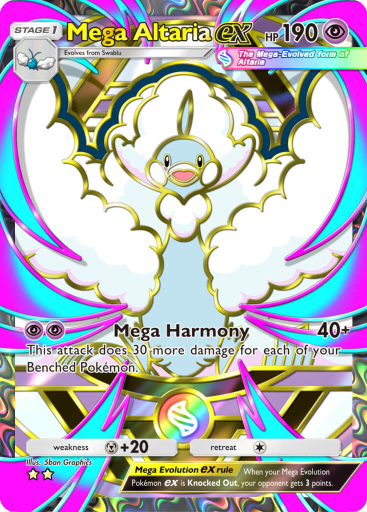 Mega Altaria ex SIR from Pokémon TCG Pocket's Deluxe Pack: Mega expansion
