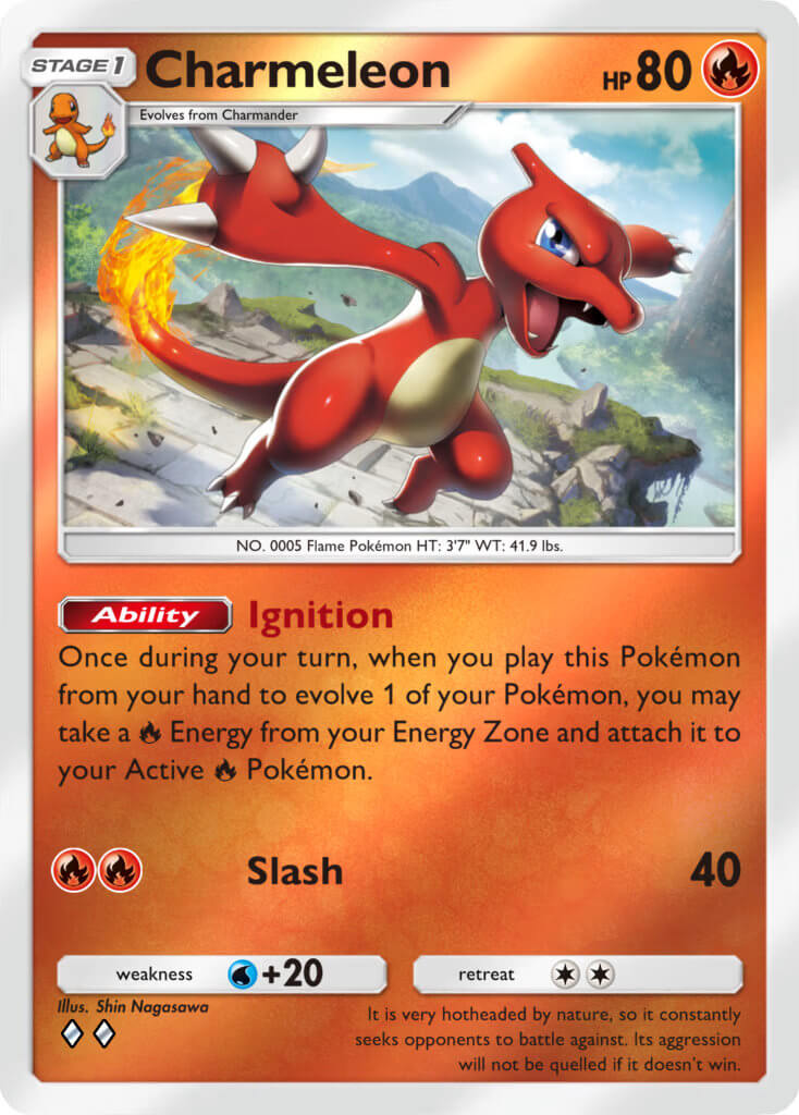 Charmeleon from Pokémon TCG Pocket's Deluxe Pack: Mega expansion