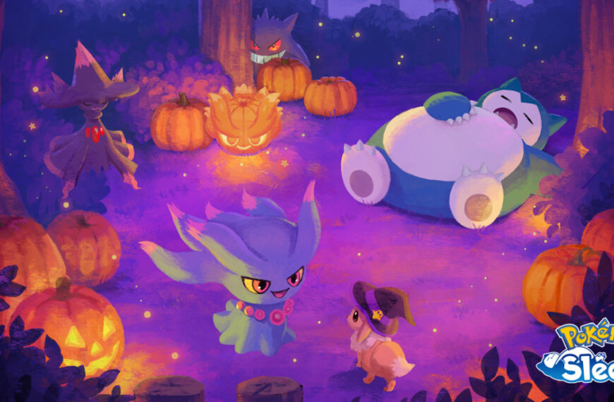 Key artwork for Pokémon Sleep's 2026 Halloween event