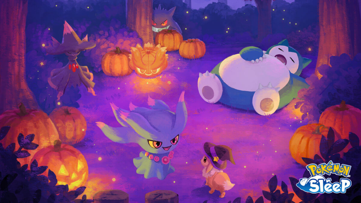 Key artwork for Pokémon Sleep's 2026 Halloween event