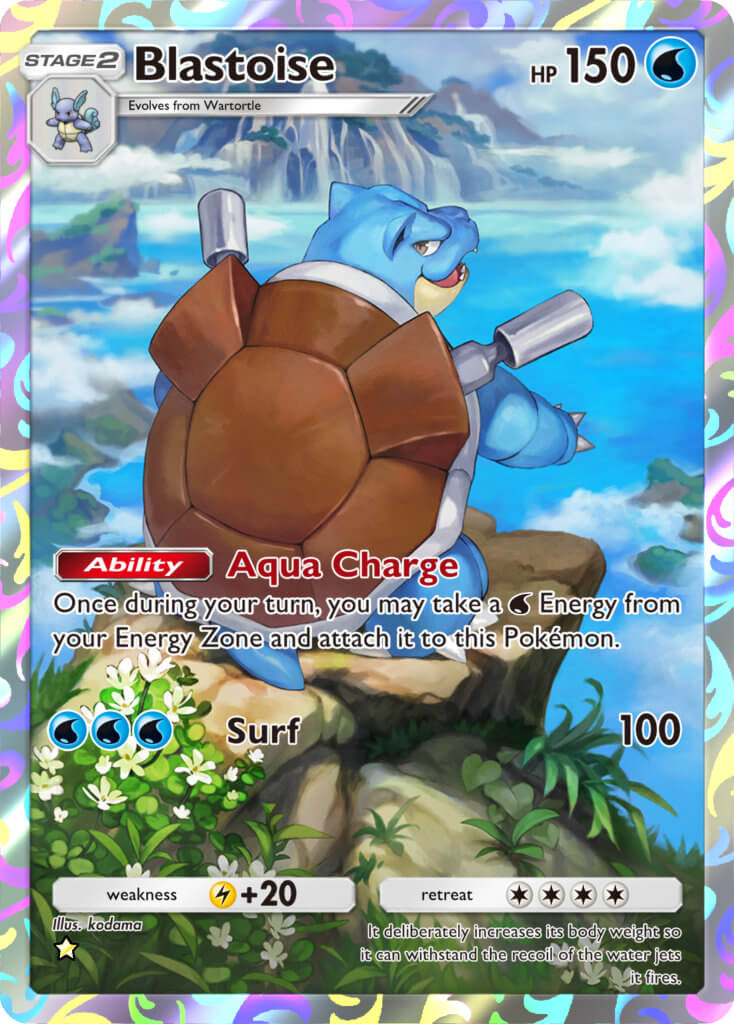 Pokémon TCG Pocket Dual Fusion Illustration Rare Blastoise card