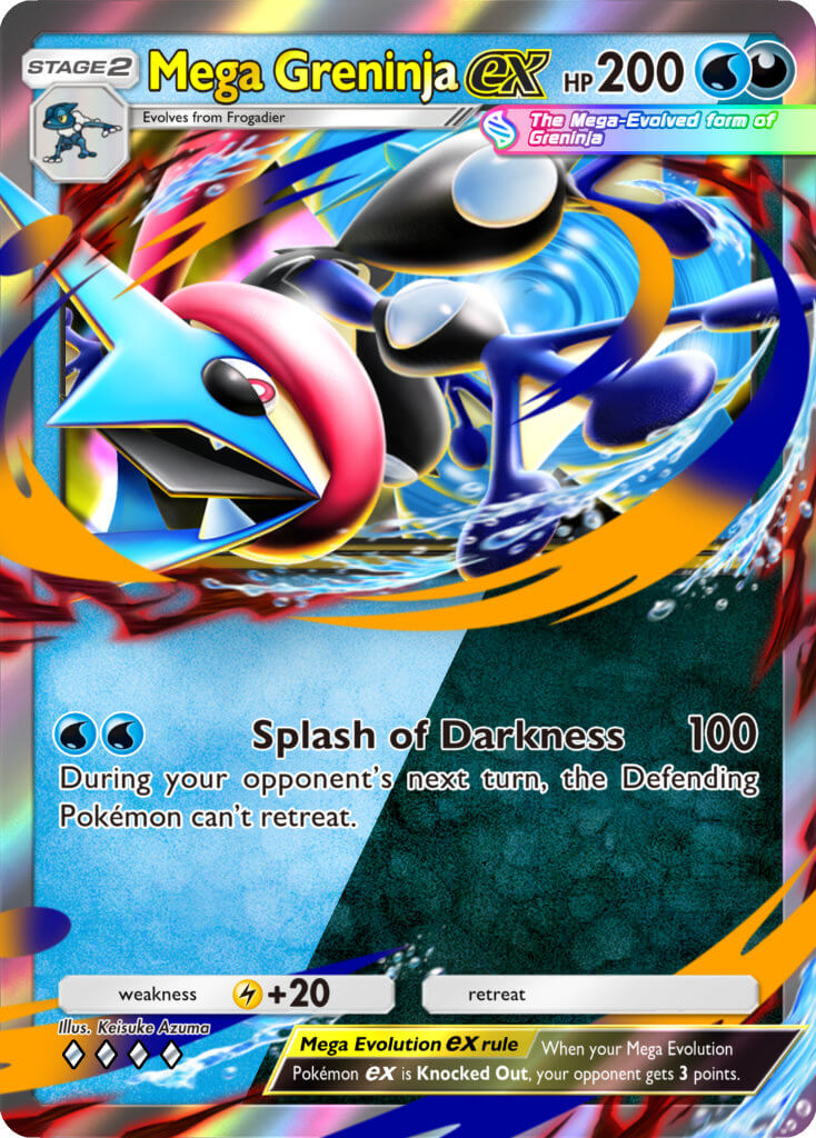 Pokémon TCG Pocket Dual Fusion Mega Greninja ex card