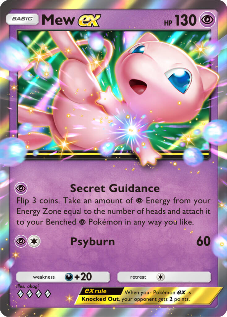 Pokémon TCG Pocket Dual Fusion Mew ex card